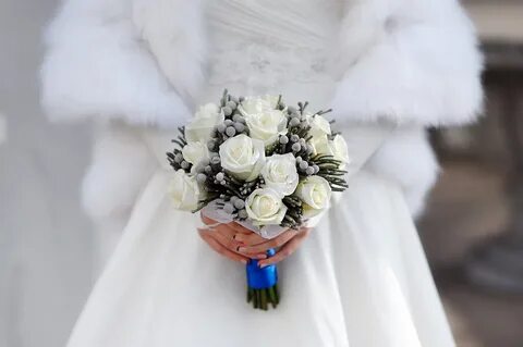 Букет невесты зимний