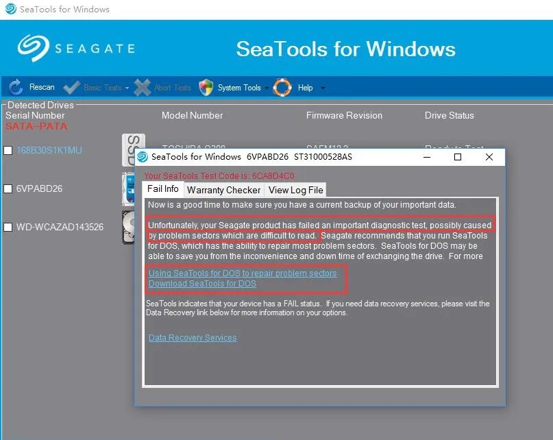 Detect tool. Seagate Seatools. Диагностика Seagate Seatools. Seatools жесткие диски. Windows Seagate.