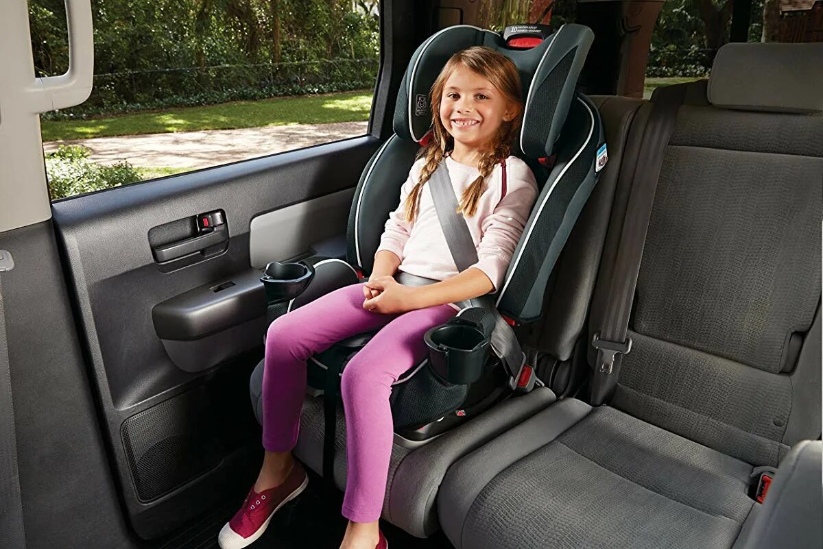 Graco Slimfit 3 in 1 car Seat, Slim & Comfy Design saves Space in your back Seat, Annabelle. Автокресло трансформер в бустер Graco. Детское автокресло для девочки. Автокресло трансформируется в бустер.