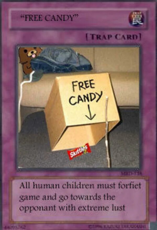 Trap Card. Trap Card meme. Meme Card game. Candy Trap.