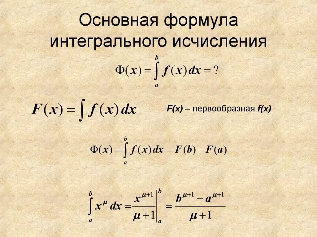 Метод интегрального исчисления. Основная теорема и основная формула интегрального исчисления. Интегральное исчисление. Формула Ньютона-Лейбница. Дифференциальное и интегральное исчисления Ньютона формула. Основные дифференциального интегрального исчисления.