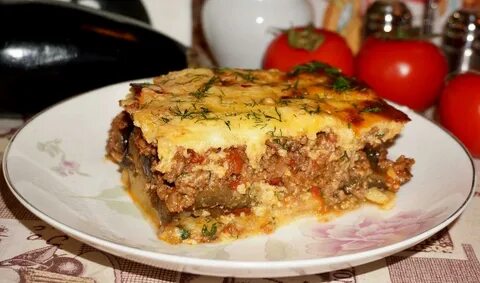 Запеканка с фаршем грибами и картошкой