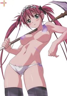 Airi,Maid,No bra,Queen's Blade,Stockings,Thigh Highs,Topless,Underwear...