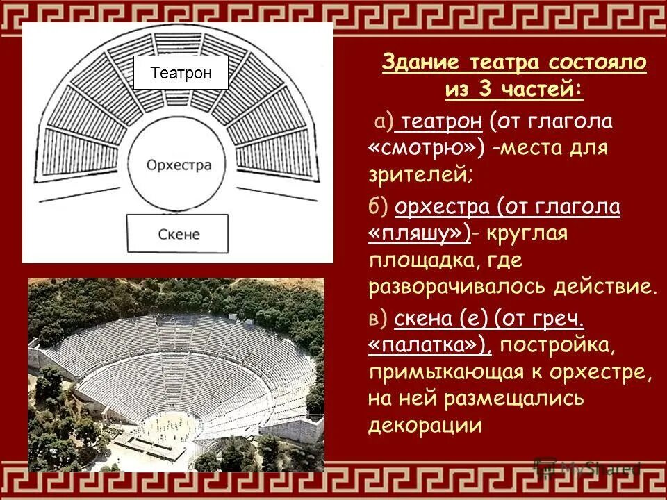 С каким богом связано зарождение театра. Театр древней Греции Театрон. Орхестра театра Диониса в Афинах.. Театр в древней Греции Скене орхестра. Театрон в древнегреческом театре.