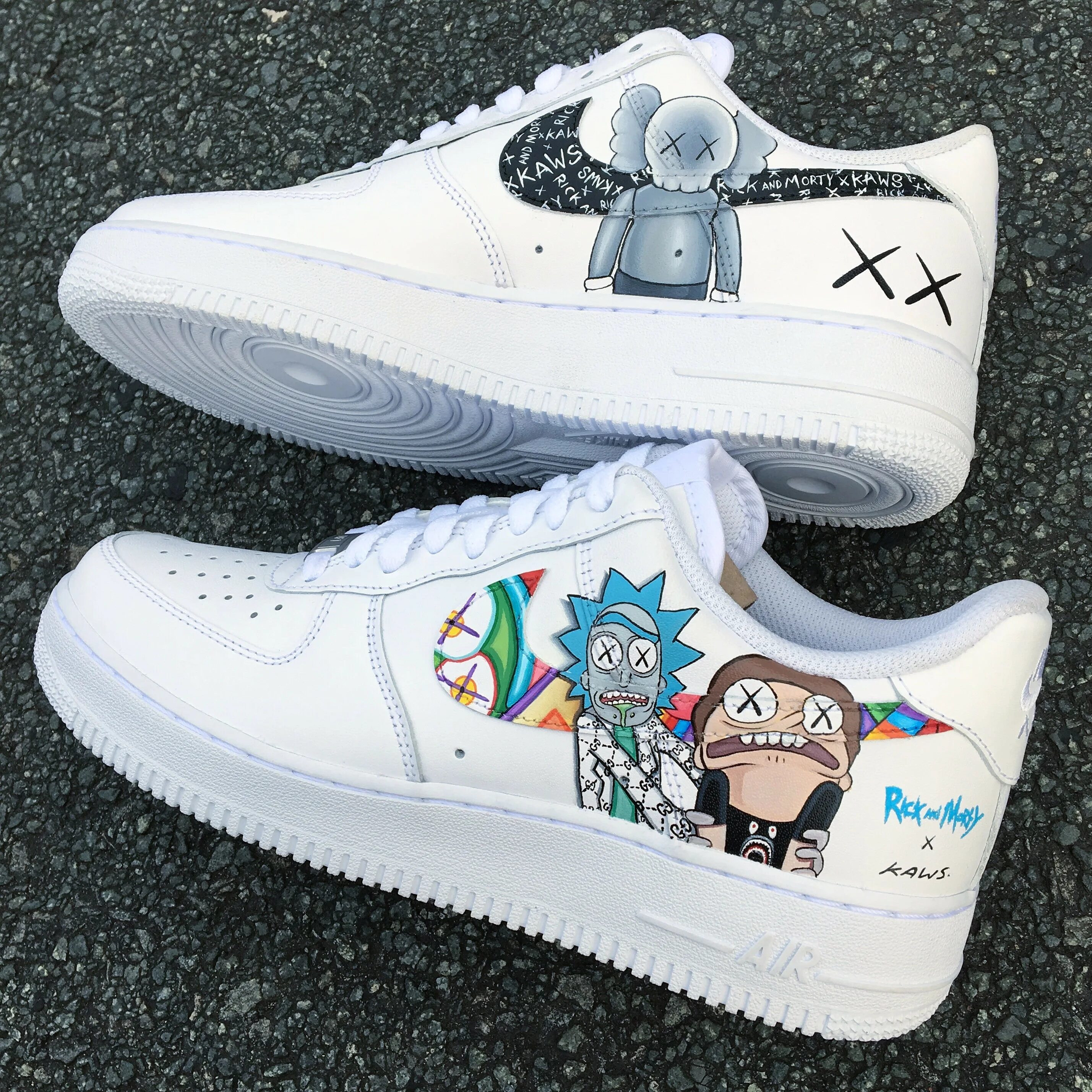 Nike Air Force 1 KAWS. Nike Air Force KAWS. Custom Sneakers Nike Air Force. Air Force 1 KAWS.