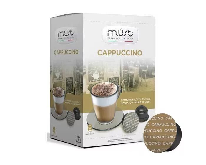 Купить кофе в капсулах для кофемашины. Кофе в капсулах must Cappuccino. Dolce gusto кофе Cappuccino капс.16шт. Капсулы капучино для кофемашины Dolce gusto. Капсулы must Dolce gusto.