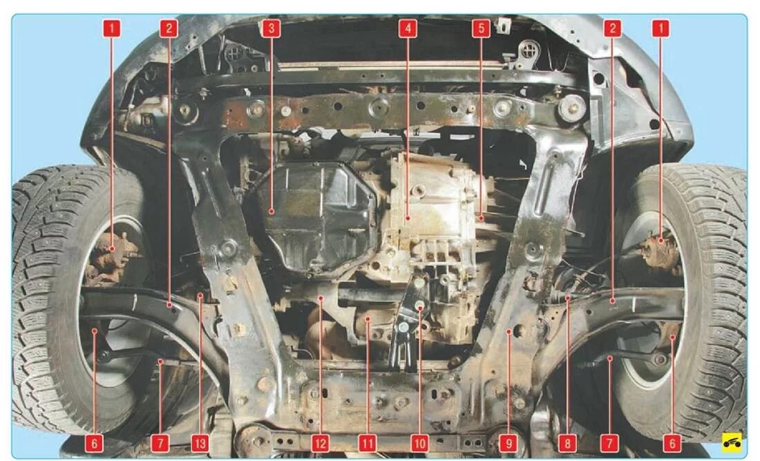 Левая сторона 11. Подкапотное пространство Nissan Qashqai j10. Ниссан Кашкай j10 вид снизу. Qashqai j10 днище. Ниссан х-Трейл т31 вид снизу.