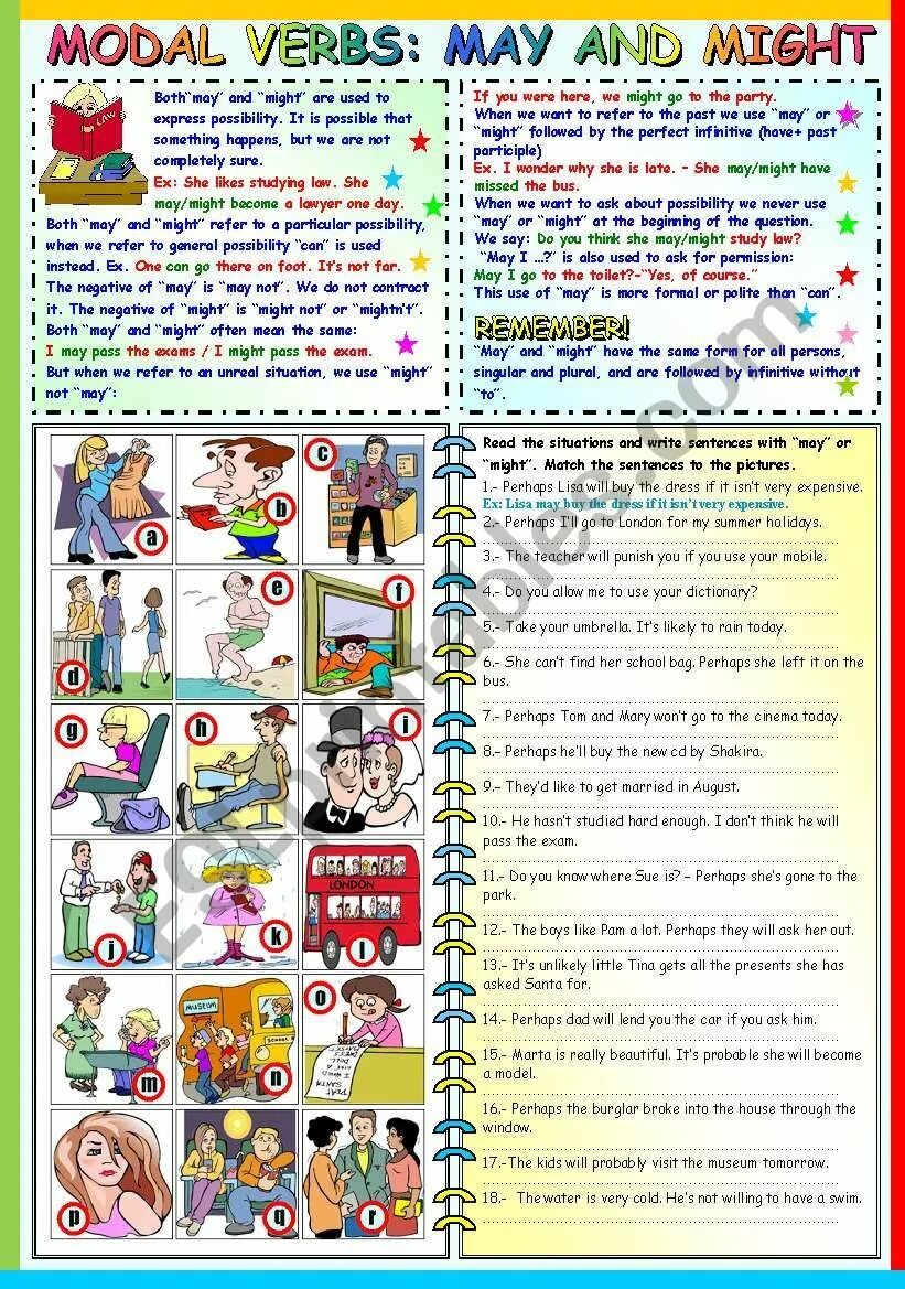 Will might упражнения. May might упражнения. Can may might задания. Will might worksheets. Exercises for may and might.