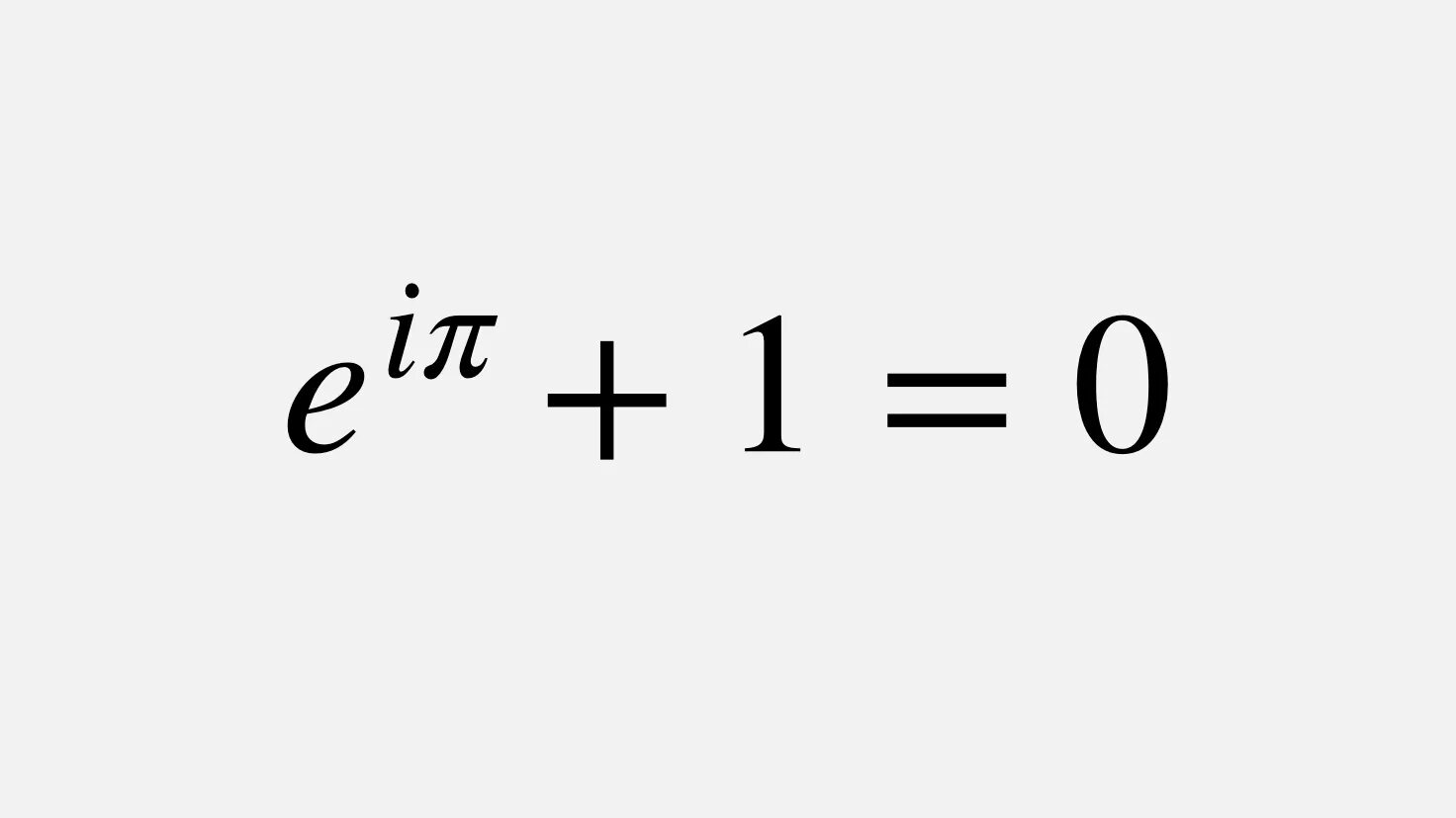 E В степени i Pi. Формула Эйлера. Euler's Identity. Euler equation.