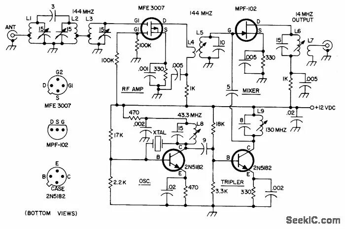 схема 144 мгц. схема трансивера на 144-146 мгц. схема 144 мгц. схема 144 мгц. схема приёмника на 3 мгц на транзисторах.