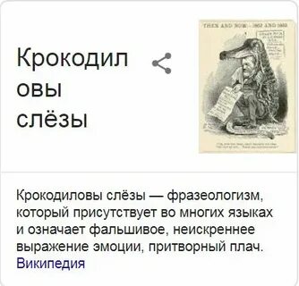 Выражение крокодильи слезы означает