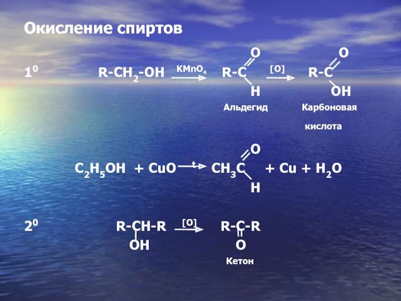 Окисление спиртов. Сн3сн2он Cuo. H3c-ch2-Oh+Cuo. Альдегид h2o.