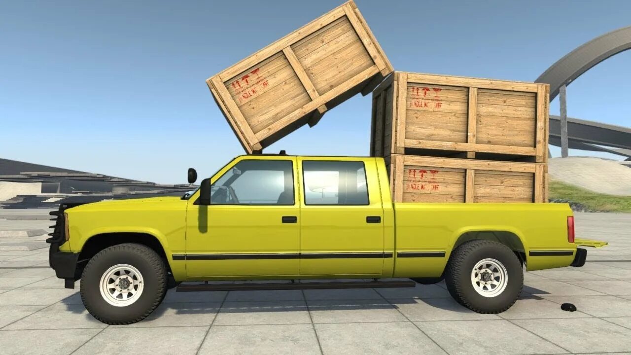 Желтый пикап. BEAMNG Drive Pickup. Желтый пикап BEAMNG Drive. BEAMNG Drive Chevrolet. BEAMNG Drive Chevrolet Silverado.