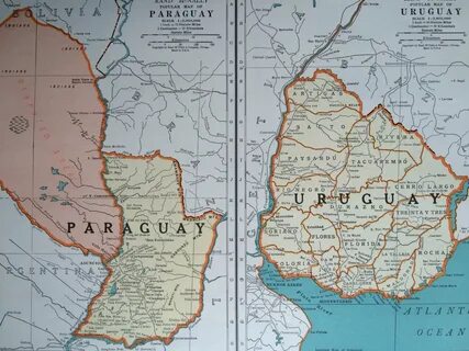 Карта парагвая