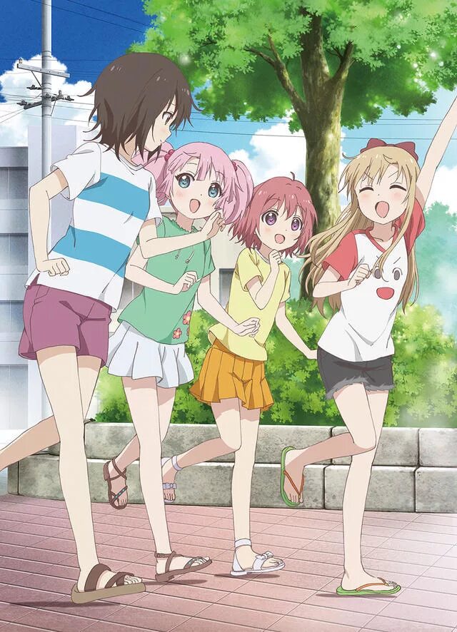 Каникулы персонажи. Yuru yuri аниме. yuru yuri («лилии на ветру»). yuru yuri nachuyachumi персонажи. yuru yuri 3 сезон.