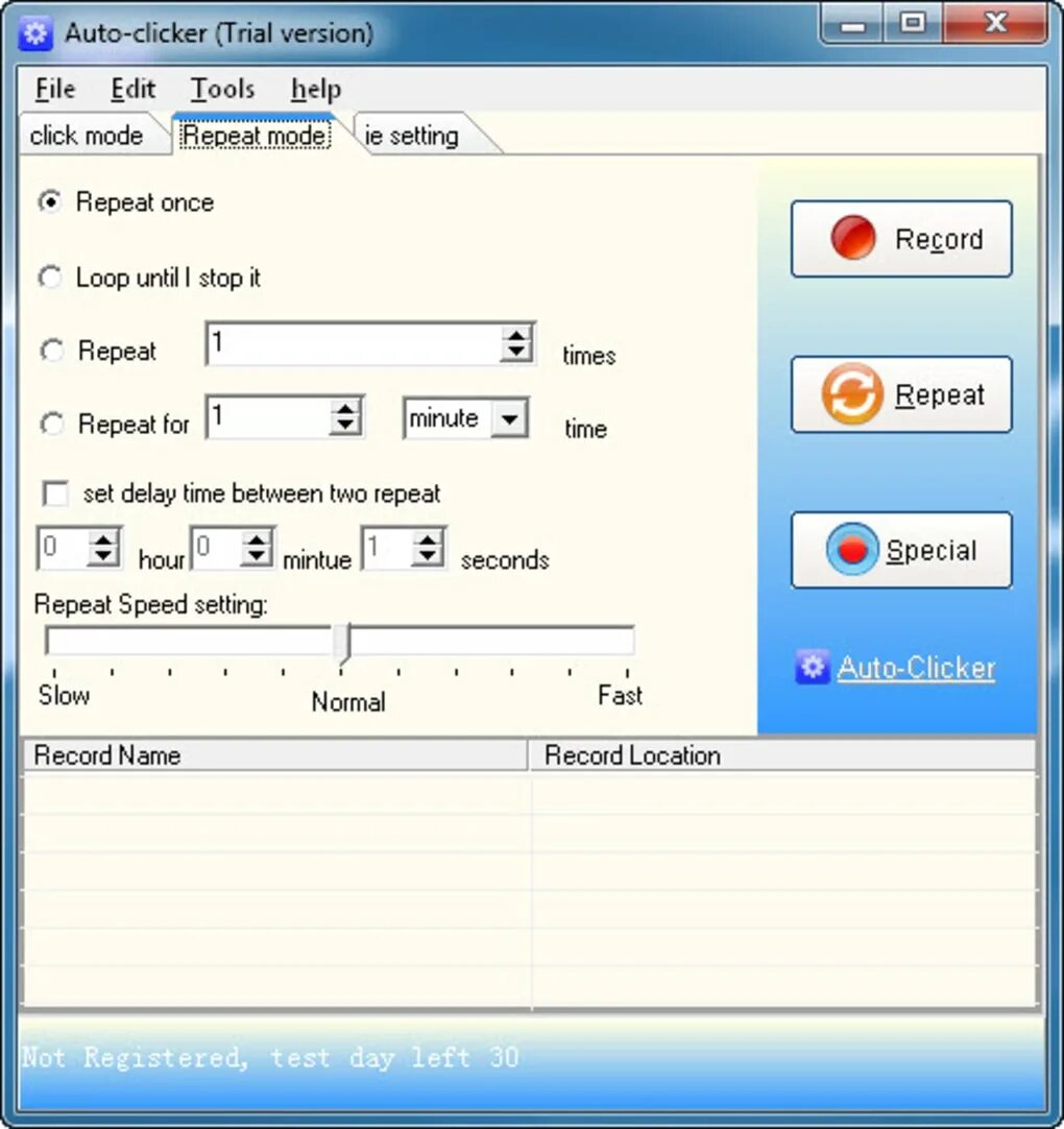 Fast autoclicker