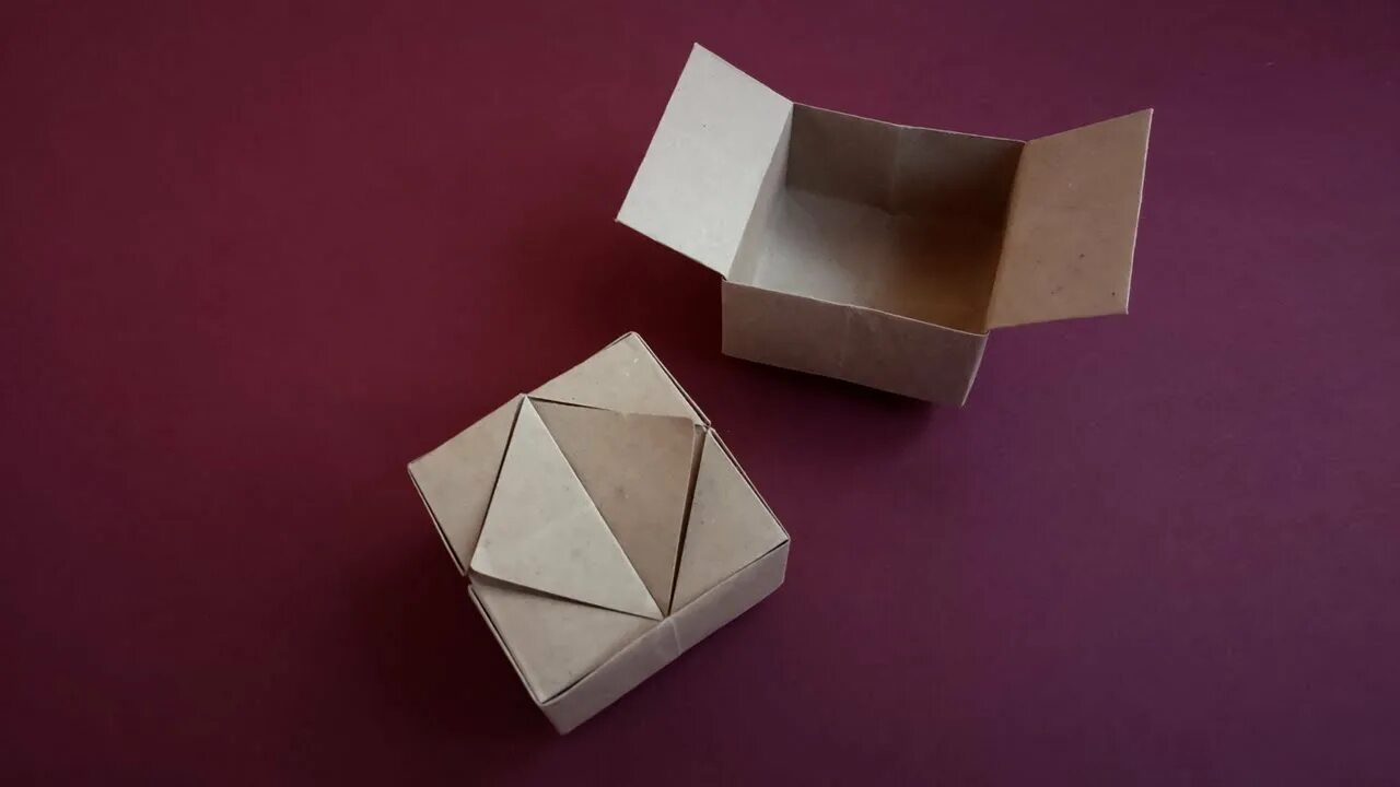 объемное оригами коробочка. оригами коробочка из бумаги видео. оригами коробка с крышкой. оригами коробка. крышка для коробки оригами.