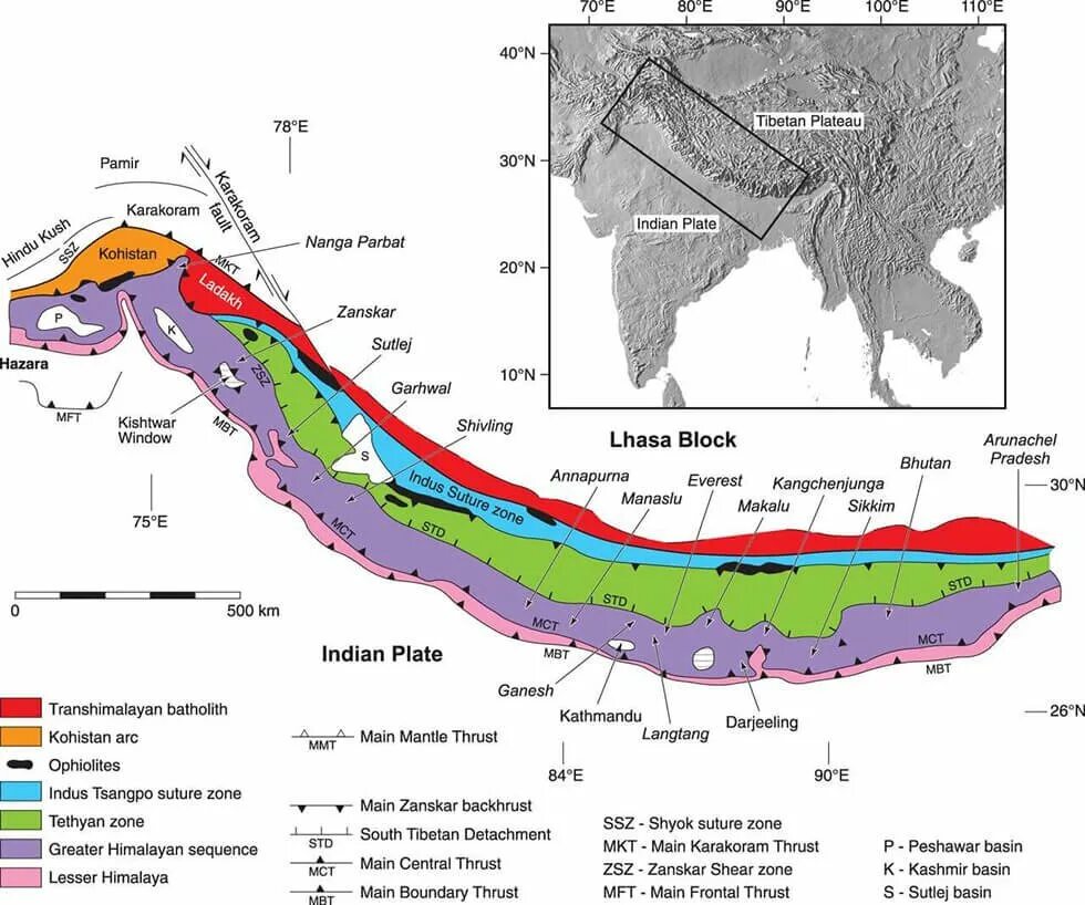 Карта вершин гималаев. Климатическая карта Гималаев. Гималаи на карте. Himalaya Mountains Map. Офиолиты.