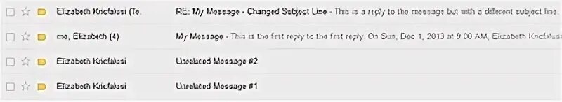 Message thread c. Message thread c