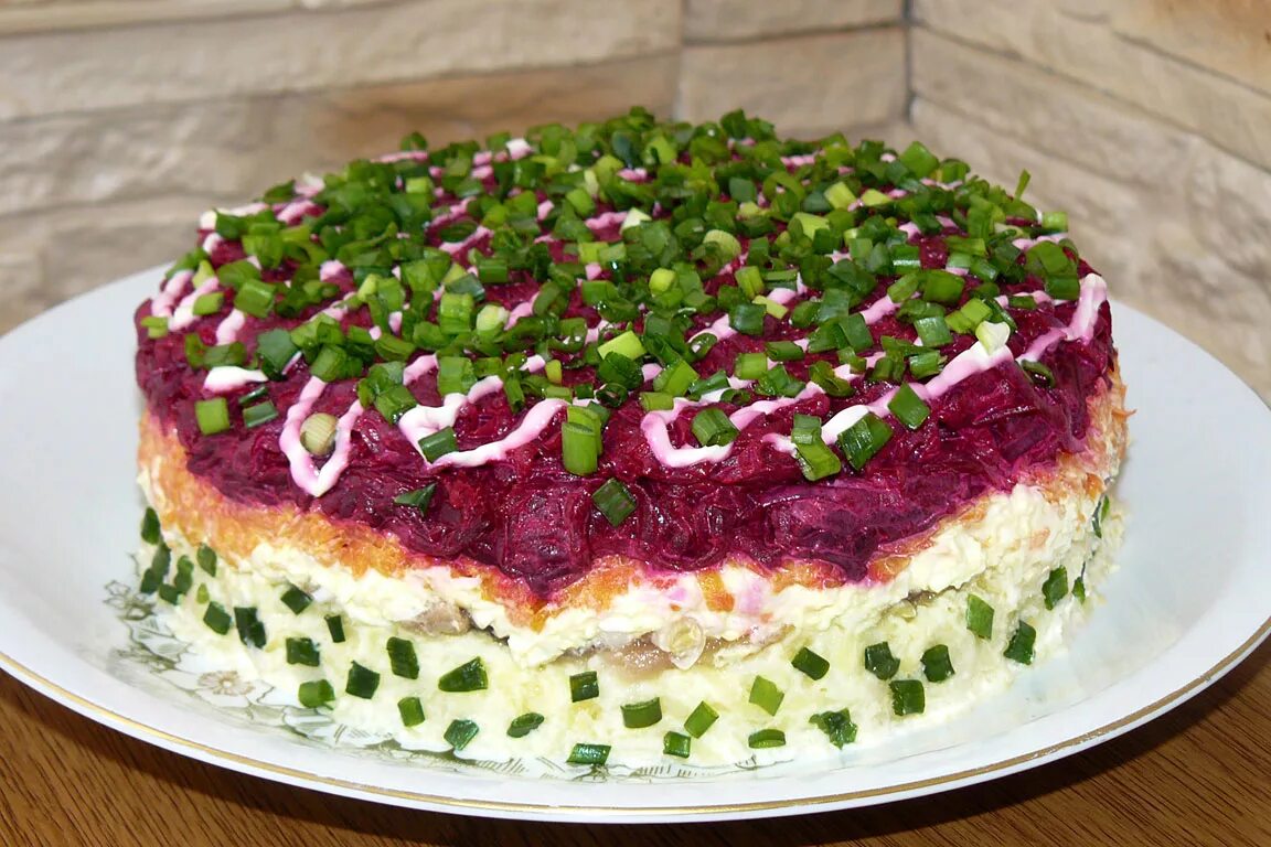 салат под шубой.