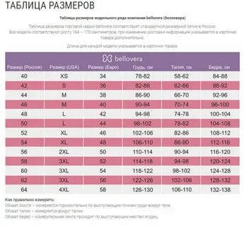 Бренд размерная сетка