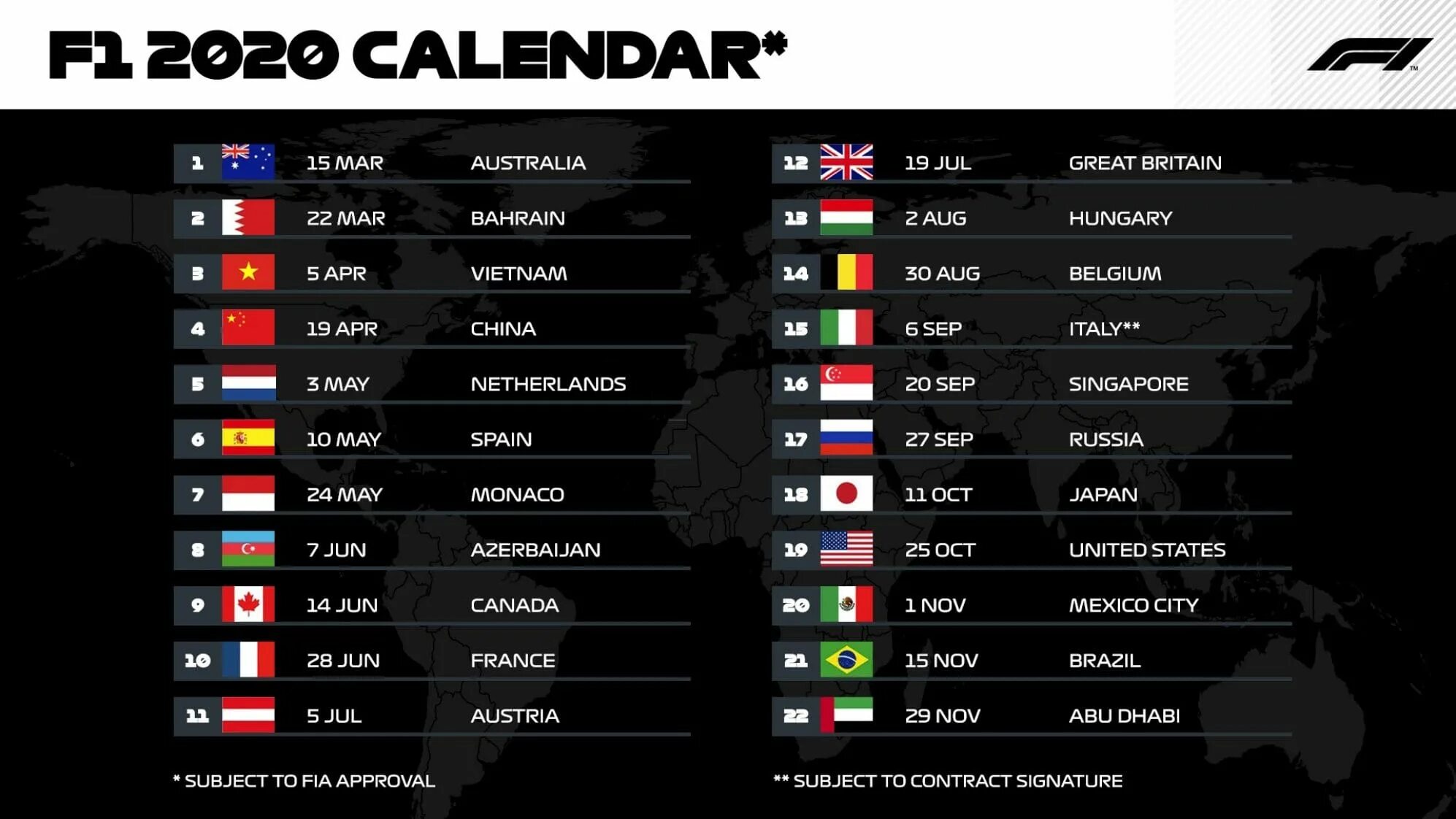 Расписание гонок формула 1 на 2024. Календарь гонок формулы 1 на 2020 год. Календарь ф1 2021. Формула 2 2020. F1 Calendar 2022.