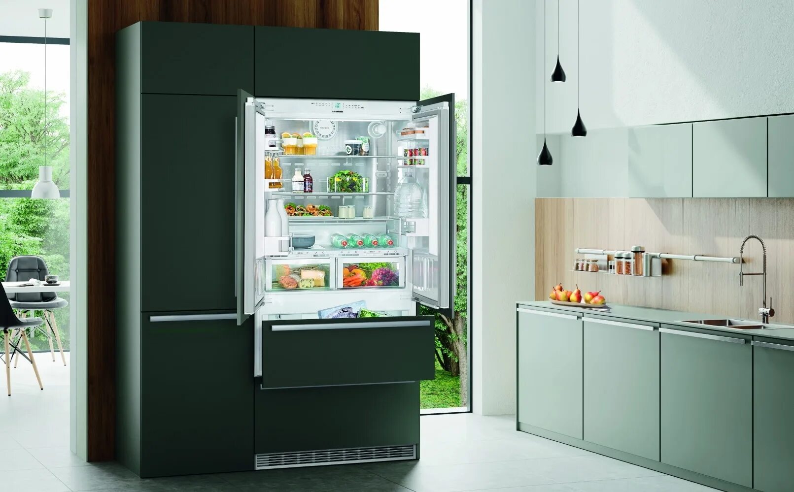 Холодильник ру встроенные холодильники. Liebherr ECBN 6256-23. Liebherr ECBN 6256 PREMIUMPLUS BIOFRESH NOFROST. Встроенный холодильник Либхер. Встраиваемый холодильник Liebherr.