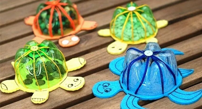 Черепаха из пластиковой бутылки. Поделка черепашка из пластиковой бутылки. Черепашка из пластиковой бутылки. Черепашка из пластмассовой бутылки. Поделка черепаха.