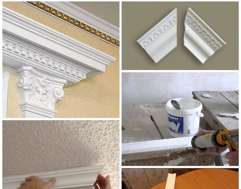 Как сделать стыки на потолочном плинтусе. Как сделать стыки на потолочном плинтусе. Внешний угол потолочного плинтуса. Наклеивание плинтусов на потолок. Как сделать стыки на потолочном плинтусе.