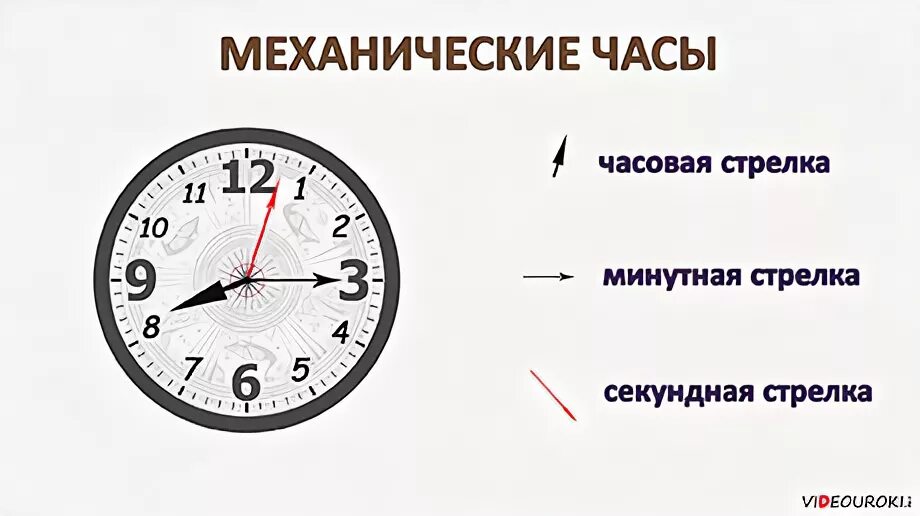 Где находится часовая стрелка