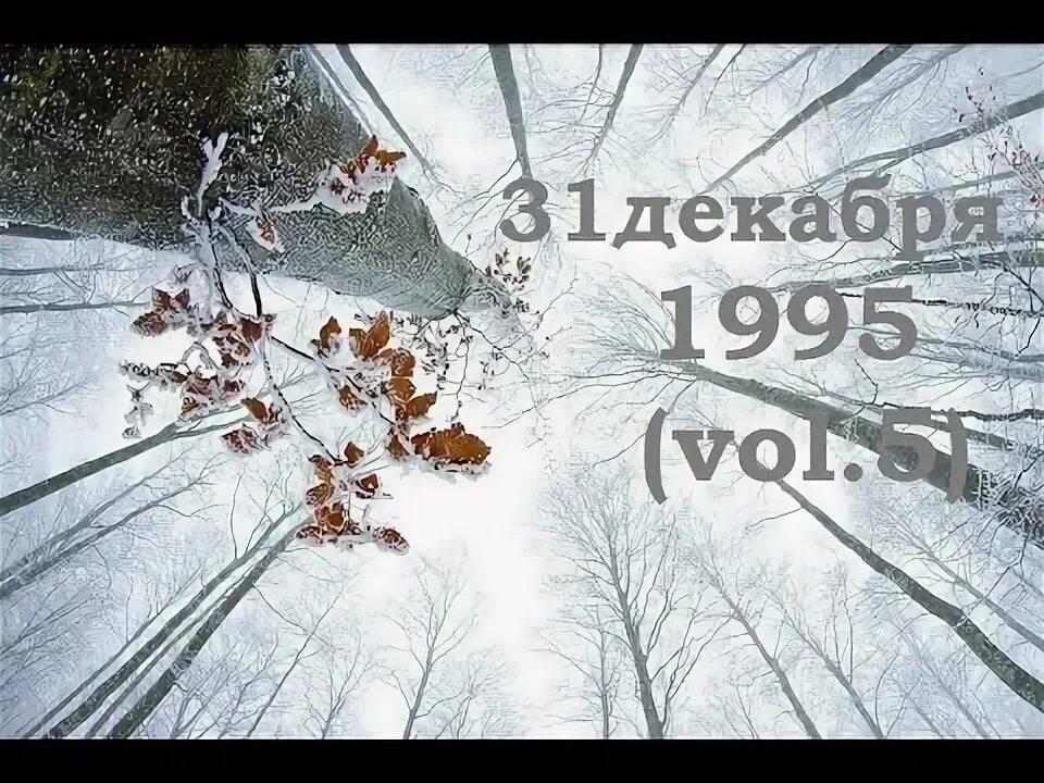 Ноябрь декабрь 1995. 2015 Год ностальгия. 30 декабря 1995