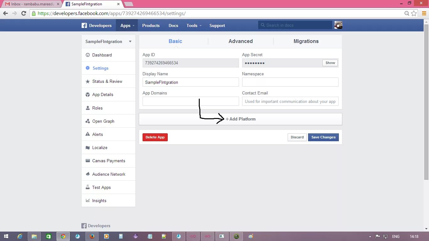 Facebook sdk android. Где находится адд. покидают платформу «facebook».