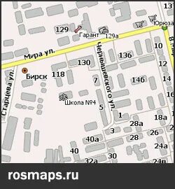 Бирск на карте