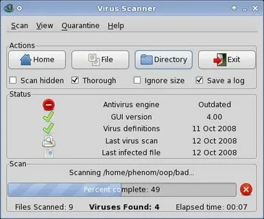 Scan virus