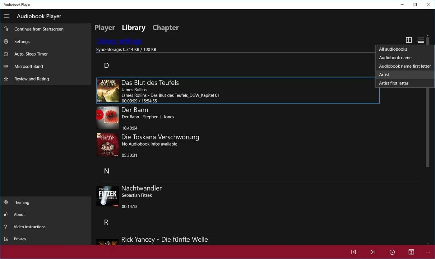 Player library