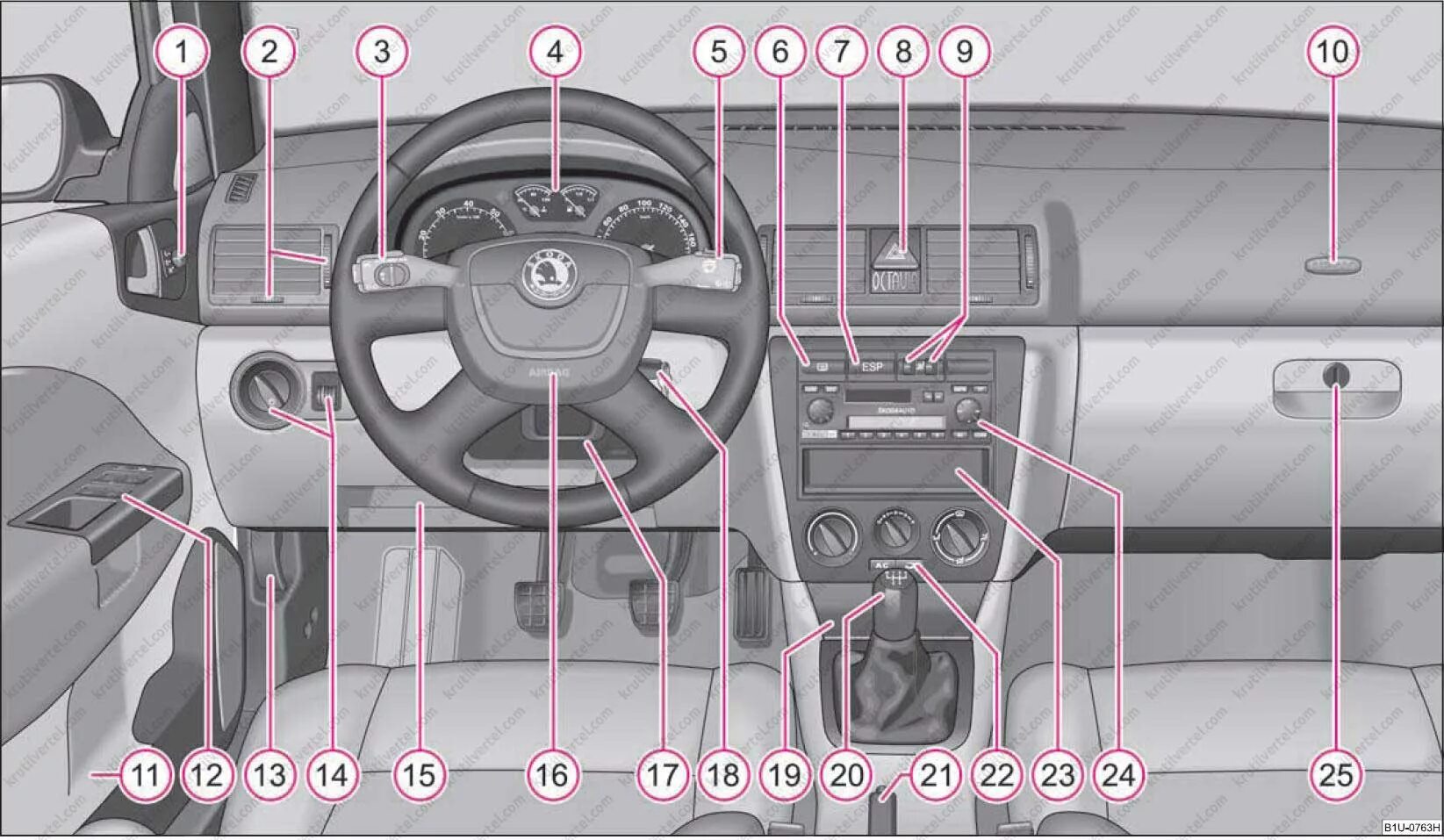 Схема элементов салона шкода октавия а7 Попытка снять бампер Skoda Octavia Scout A5 Mk2, 1,8 л, 2012 года своими рукам