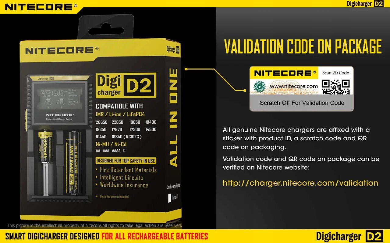 Battery code. Nitecore d2eu. Nitecore зарядник d2. Nitecore Digicharger d2.
