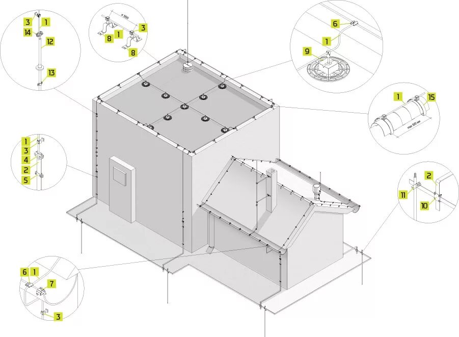 Молниезащита gkjcrb кровли c[TVF. Молниезащита на плоской кровле чертежи. Молниезащита вентшахт на кровле. Узлы крепления молниезащиты. Молниезащита дкс