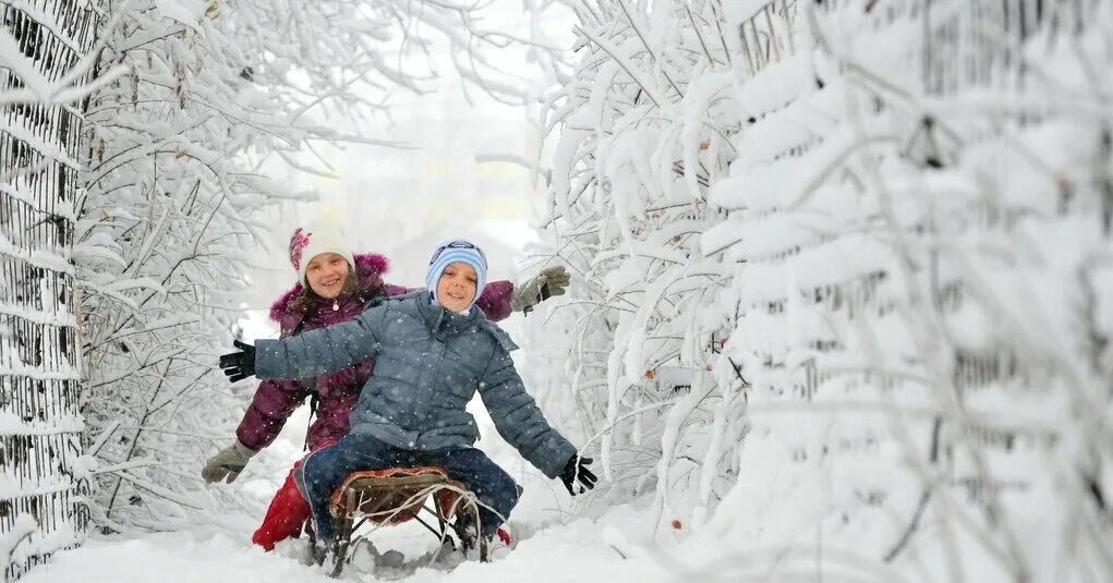 Какие работы делаются зимой. 2 Человека зима что то делают зимой. Funny Kids Walking in wintry Park.