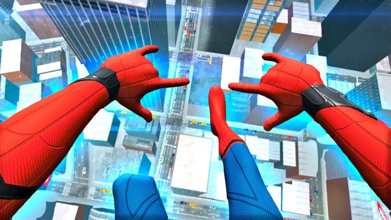 Симулятор человека паука 3д. Человек паук виртуальная реальность. Человек паук виар. Человек паук симуляция.