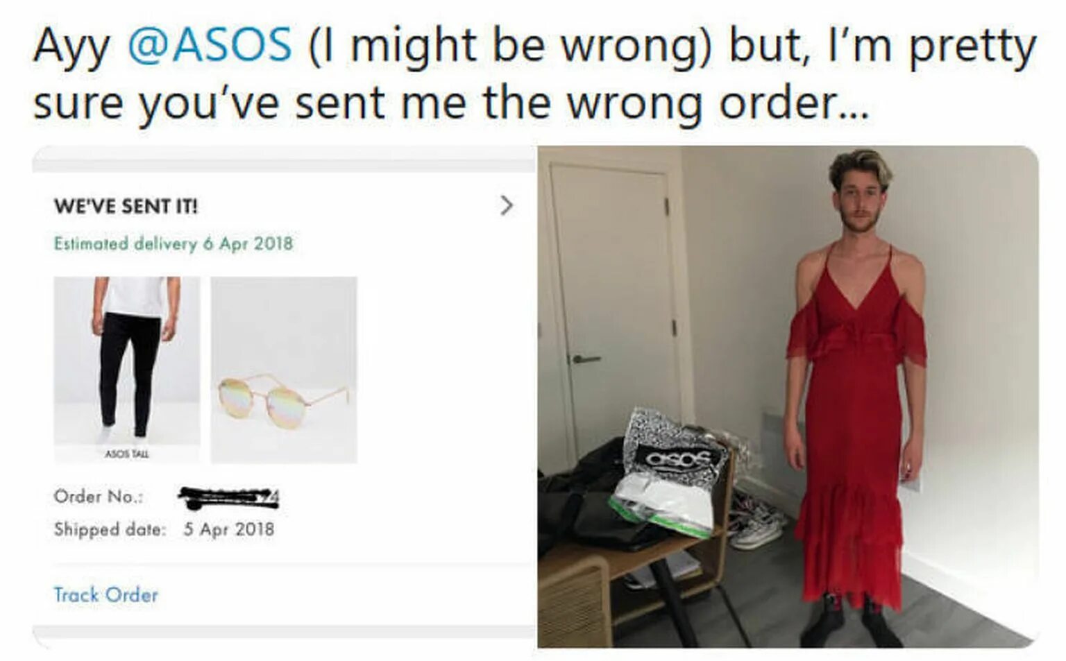 Wrong order
