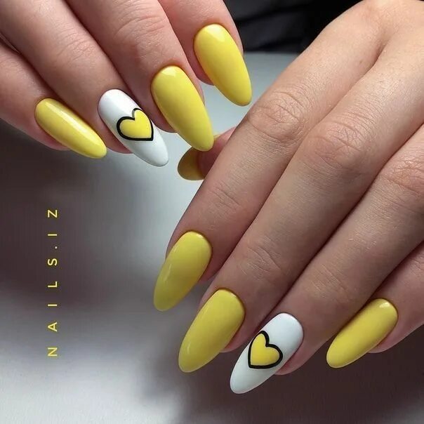 Желтые ногти маникюр миндаль art and nails pretty gel nail designs dollar nail art accessories nail art desig