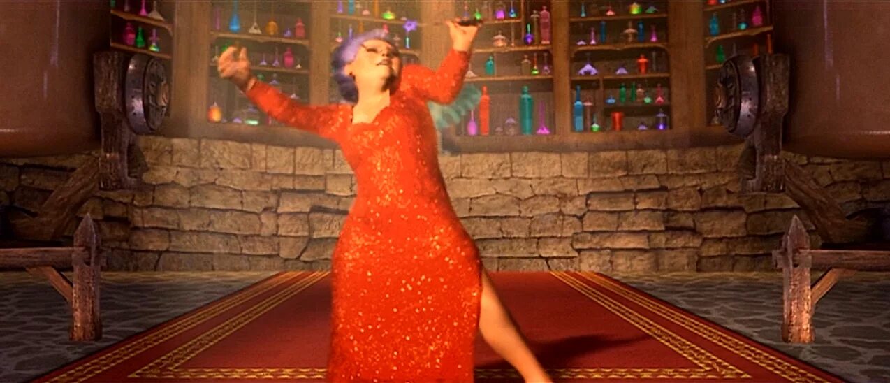 Фея из шрека поет. Шрек 2 фея крестная. шрек 2 фея. shrek 2 fairy godmother. шрек 2 фабрика зелий.