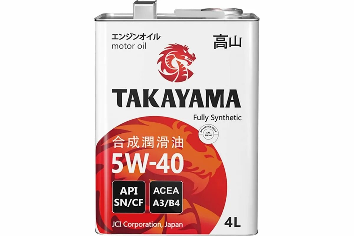 Корейское масло 5w40. Takayama SAE 5w-40 API CF, SN a3/b4. Takayama 5w40 SN/CF 4л. Takayama 5w40 акцент. Масло Takayama 5w40.