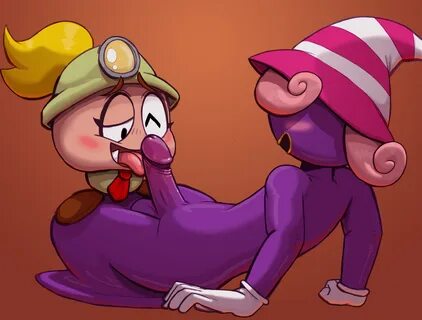 nomnomicus, goomba, goombella, vivian (paper mario), paper mario, rule 63, ...