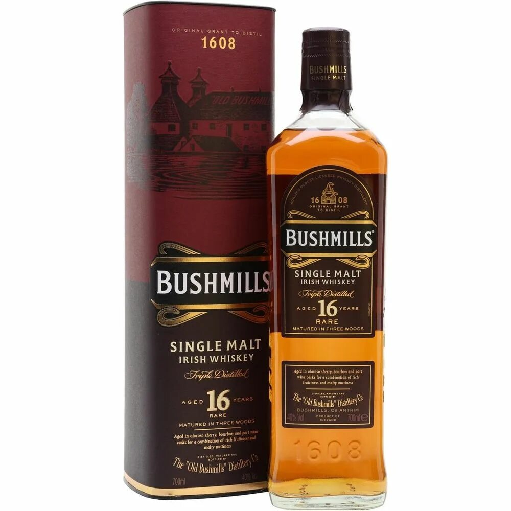 Irish single malt. Виски Bushmills Irish Whiskey. Бушмилс 16 лет. Бушмилс виски односолодовый. Bushmills 12 виски.