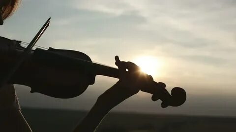 Violins playing and the angels