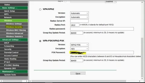 Wpa2 psk aes