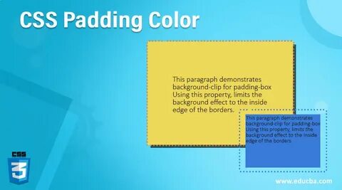 Background color padding