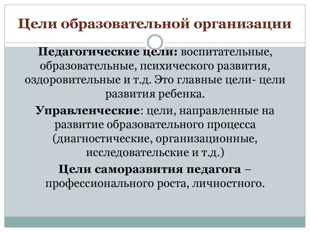 Основная цель образовательных учреждений. Цель деятельности образовательного учреждения. Цели деятельности общеобразовательных учреждений. Цель организации педагогической деятельности. Цель образовательной организации.